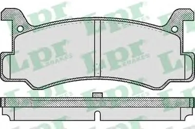 Комплект тормозных колодок, дисковый тормоз LPR купить