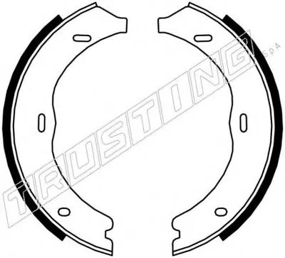 Комплект тормозных колодок, стояночная тормозная система TRUSTING купить