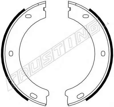 Комплект тормозных колодок, стояночная тормозная система TRUSTING купить