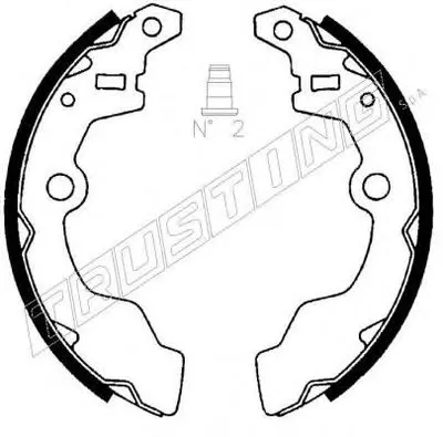 Комплект тормозных колодок TRUSTING купить