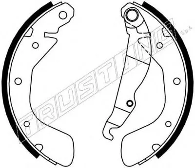 Комплект тормозных колодок REPARATION KIT TRUSTING купить