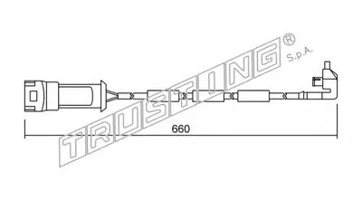 Сигнализатор, износ тормозных колодок TRUSTING купить