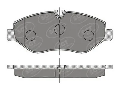 Комплект тормозных колодок, дисковый тормоз SCT Germany купить