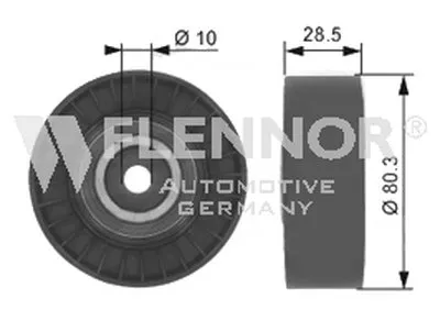 Паразитный / ведущий ролик, поликлиновой ремень FLENNOR купить