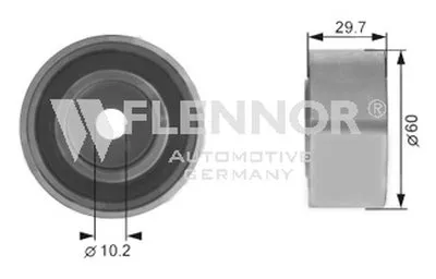 Паразитный / Ведущий ролик, зубчатый ремень FLENNOR купить