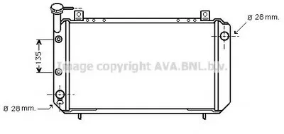 Радиатор, охлаждение двигателя AVA QUALITY COOLING купить