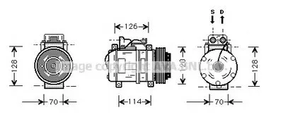 Компрессор, кондиционер AVA QUALITY COOLING купить