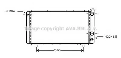 Радиатор, охлаждение двигателя AVA QUALITY COOLING купить