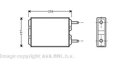 Теплообменник, отопление салона AVA QUALITY COOLING купить