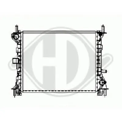 Радиатор, охлаждение двигателя DIEDERICHS купить