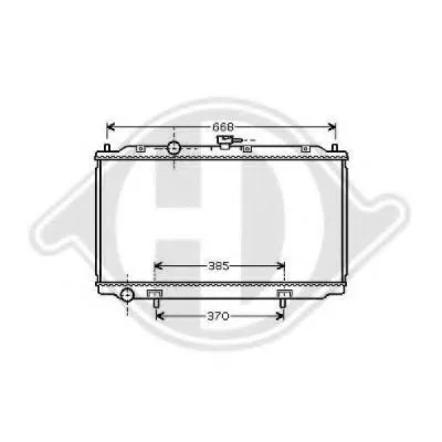 Радиатор, охлаждение двигателя DIEDERICHS купить