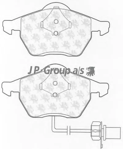 Комплект тормозных колодок, дисковый тормоз QH JP GROUP купить