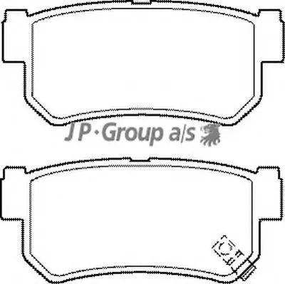 Комплект тормозных колодок, дисковый тормоз QH JP GROUP купить