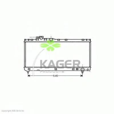 Радиатор, охлаждение двигателя KAGER купить