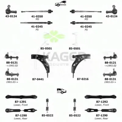 Подвеска колеса KAGER купить