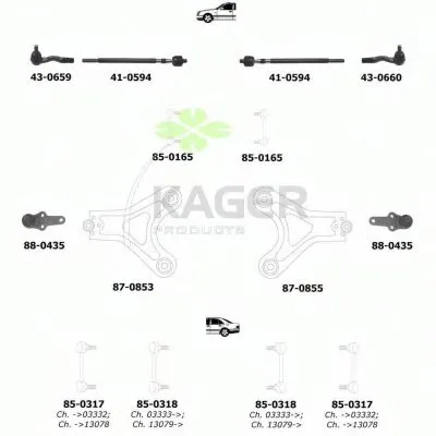 Подвеска колеса KAGER купить