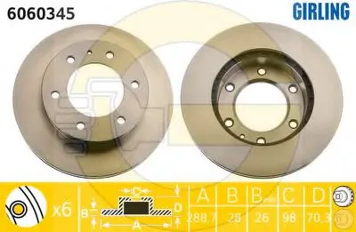 Тормозной диск GIRLING купить