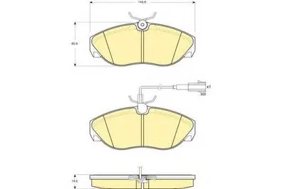 Комплект тормозных колодок, дисковый тормоз GIRLING купить