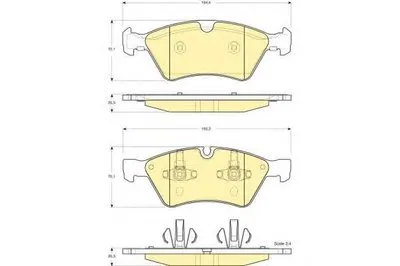 Комплект тормозных колодок, дисковый тормоз GIRLING купить
