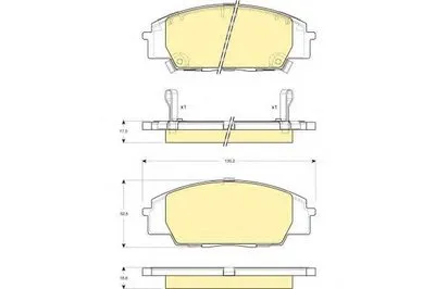 Комплект тормозных колодок, дисковый тормоз GIRLING купить