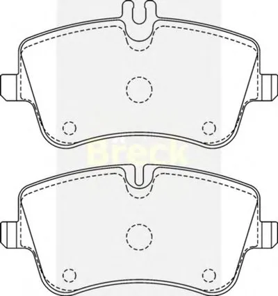 Комплект тормозных колодок, дисковый тормоз BRECK купить