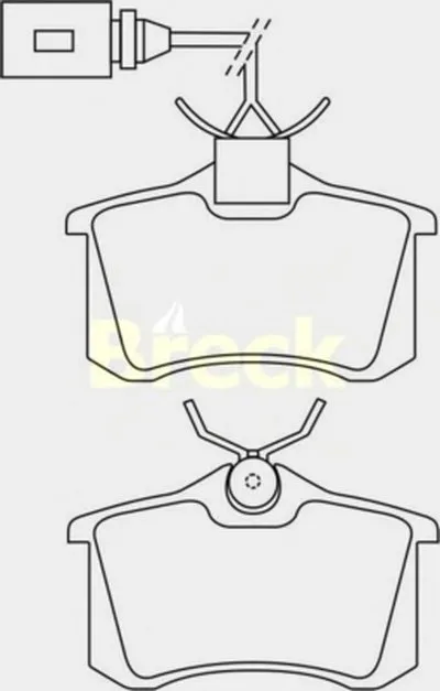 Комплект тормозных колодок, дисковый тормоз BRECK купить