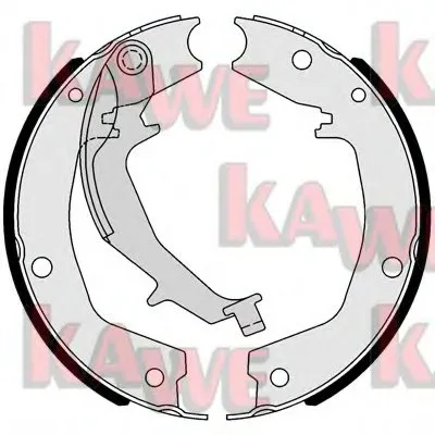Комплект тормозных колодок, стояночная тормозная система KAWE купить