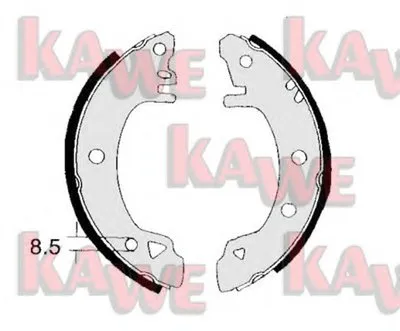 Комплект тормозных колодок KAWE купить