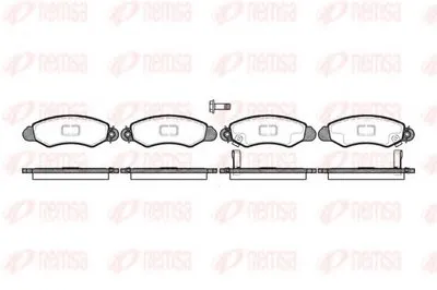 Комплект тормозных колодок, дисковый тормоз KAWE купить