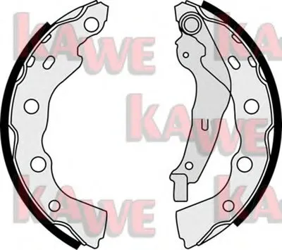 Комплект тормозных колодок KAWE купить