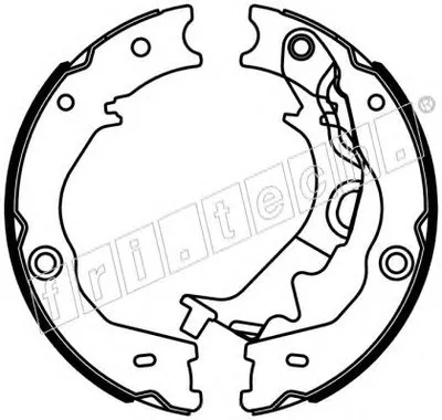 Комплект тормозных колодок, стояночная тормозная система fri.tech. купить