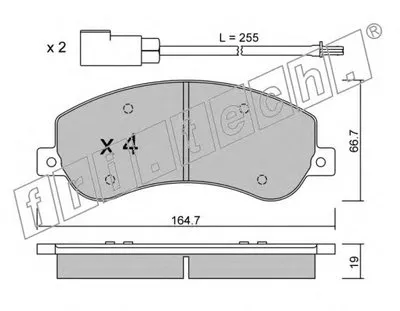 Комплект тормозных колодок, дисковый тормоз fri.tech. купить