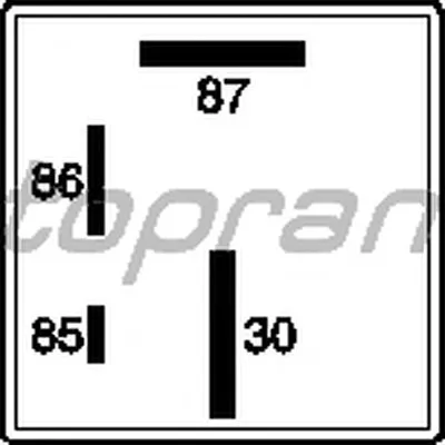 Реле, топливный насос; Реле, предпусковой подогрев впускной трубы TOPRAN купить