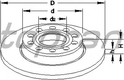 Тормозной диск TOPRAN купить