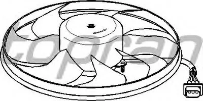 Вентилятор, охлаждение двигателя TOPRAN купить