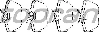 Комплект тормозных колодок, дисковый тормоз TOPRAN купить