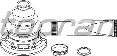 Комплект пылника, приводной вал TOPRAN купить