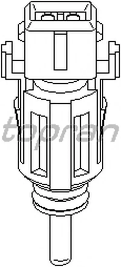 Датчик, температура охлаждающей жидкости TOPRAN купить