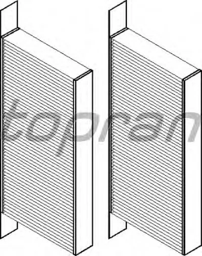 Фильтр, воздух во внутренном пространстве TOPRAN купить