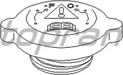 Крышка, резервуар охлаждающей жидкости TOPRAN купить