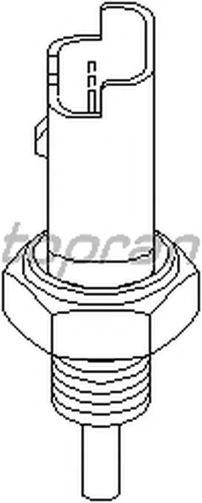 Датчик, температура охлаждающей жидкости TOPRAN купить