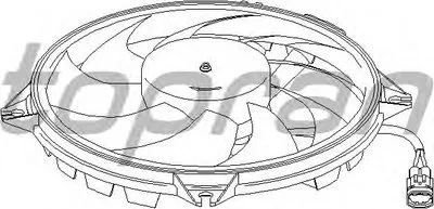 Вентилятор, охлаждение двигателя TOPRAN купить