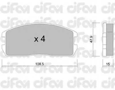 Комплект тормозных колодок, дисковый тормоз CIFAM купить