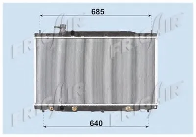 Радиатор, охлаждение двигателя FRIGAIR купить