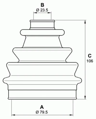 Комплект пылника, приводной вал SPIN OPEN PARTS купить