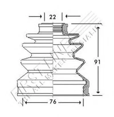 Пыльник, приводной вал FIRST LINE купить