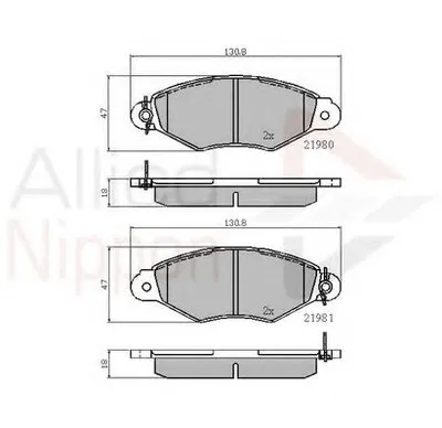 Комплект тормозных колодок, дисковый тормоз ANL Braking COMLINE купить