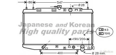 Радиатор, охлаждение двигателя ASHUKI купить
