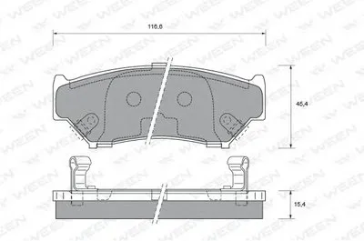 Комплект тормозных колодок, дисковый тормоз WEEN купить