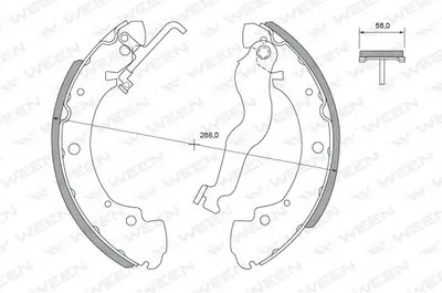 Комплект тормозных колодок WEEN купить